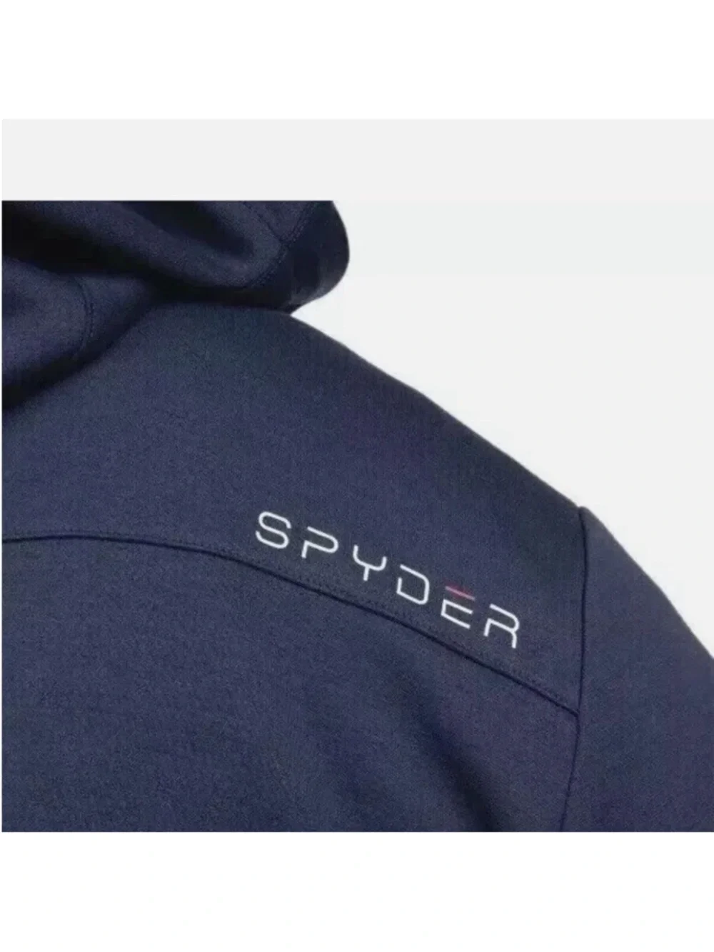 NEW SPYDER Men’s Navy Blue Full Zip-Up Hooded Jacket Sweatshirt Athletic size XL